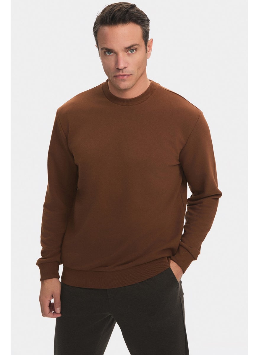 Men's Regular Fit Basic Crew Neck Sweatshirt