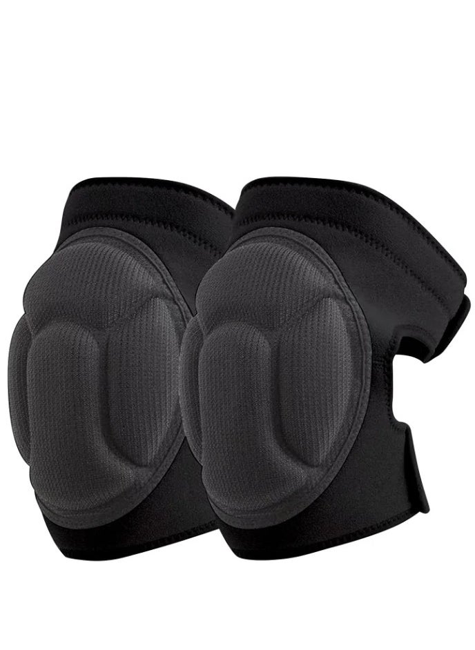 1 Pair Men's Women's Adjustable Knee Pads, Anti-Bump Knee Pads for Volleyball, Dance, Sports, M