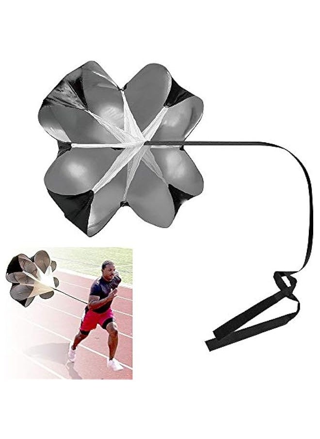 Running Speed Chute 56inch Speed Drills Drag Resistance Parachute Umbrella Chute & Fitness Explosive Power for All Ages and Levels