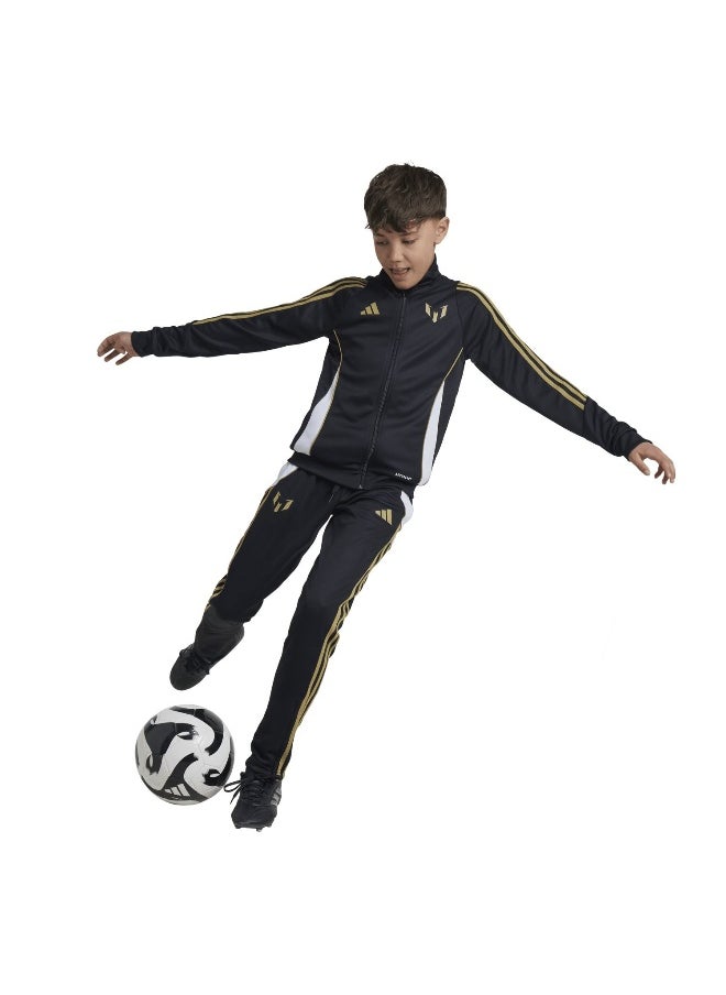 adidas Messi Pnt Y Black Football Pants 5-6Y