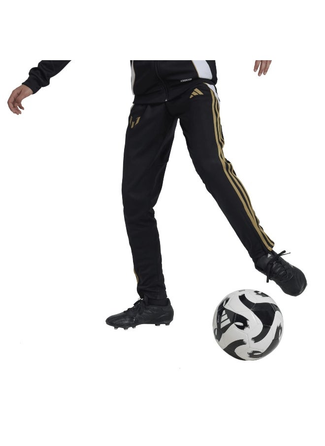 adidas Messi Pnt Y Black Football Pants 5-6Y