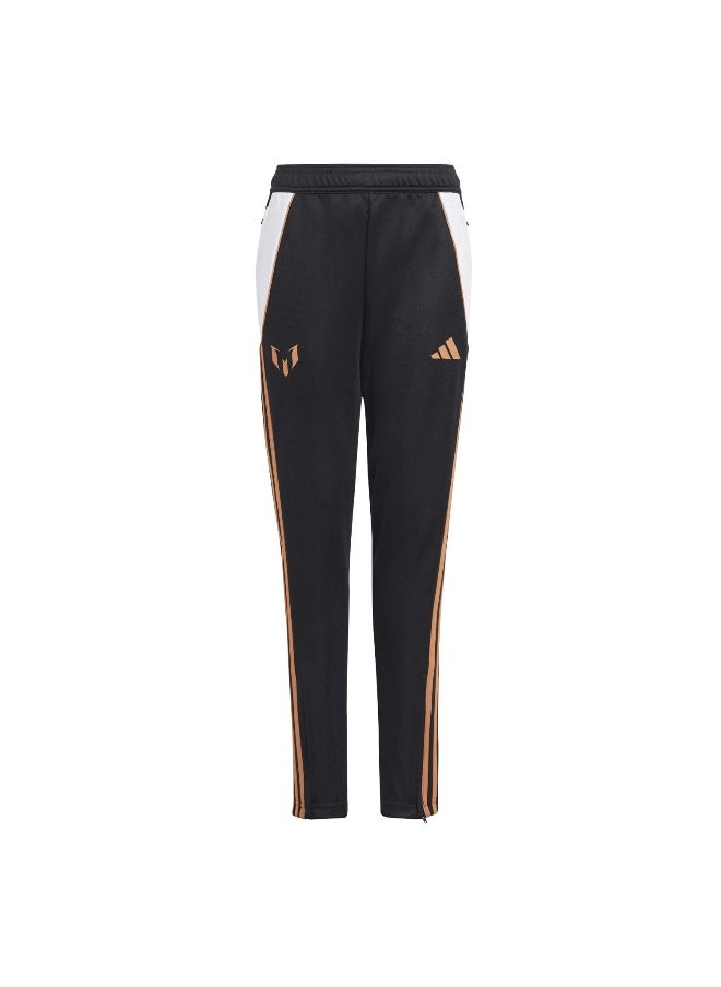 adidas Messi Pnt Y Black Football Pants 5-6Y