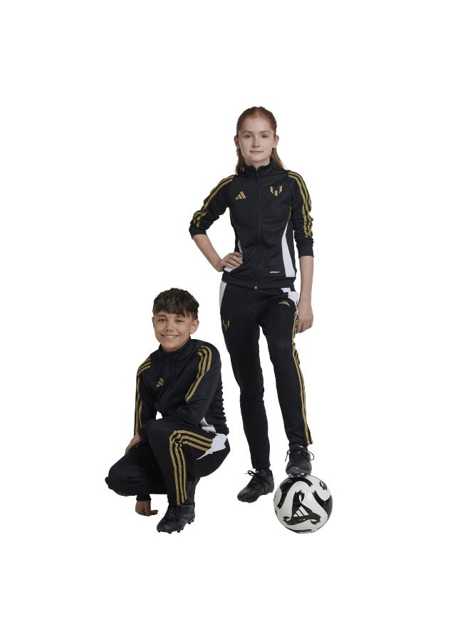 adidas Messi Pnt Y Black Football Pants 5-6Y