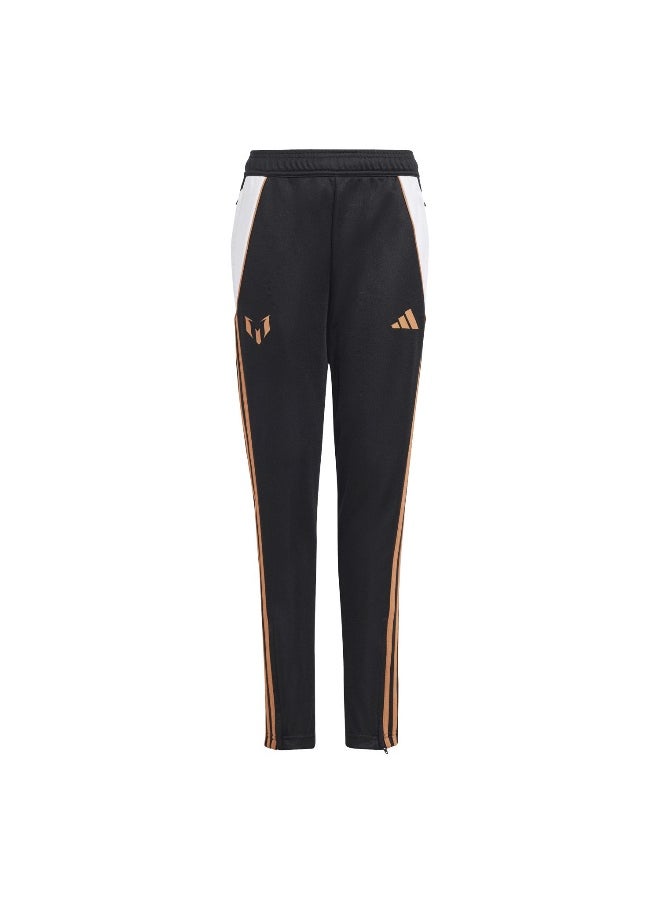 adidas Messi Pnt Y Black Football Pants 5-6Y