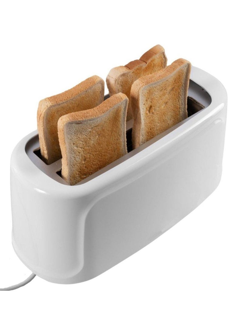 4 Slice Toaster with Adjustable Browning Control - Stainless Steel Toaster with Extra Wide Slots, Temperature Settings, Bagel & Defrost Functions, Perfect for Thick Bread, Waffles & English Muffins