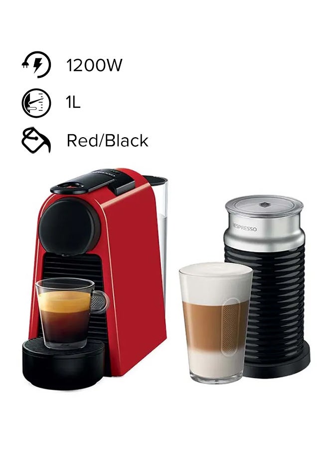 Essenza Mini Coffee Machine With Aeroccino3 Milk Frother 1.0 L 1200.0 W D030RE Red/Black