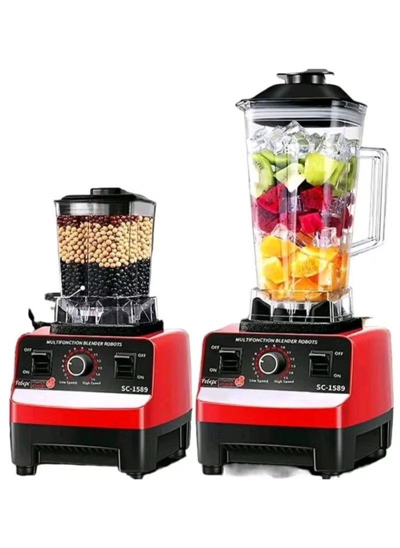 2 in 1 Silver Crest Ultra heavy Duty Blender Machine, SC-1589 Silver Crest Powerful blender and grinder Large Capacity