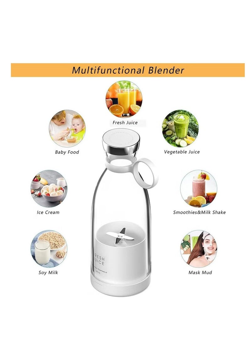 380ml Portable Mini Blender USB Charging Magnetic Suction Juice Cup Compact, Rechargeable, and Convenient for Smoothies, Shakes, and Juices – Ideal for On-the-Go, Travel, Gym, and Home Use