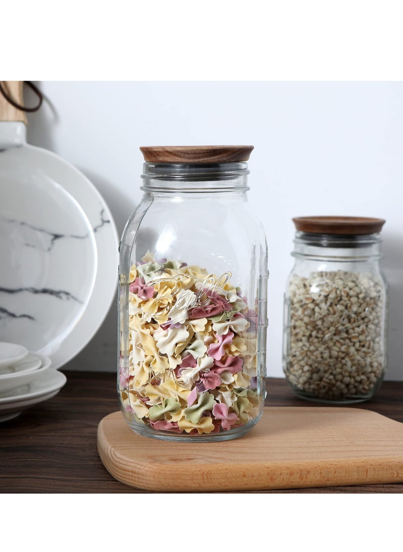 6pcs Wooden Jar Lids Natural Bamboo Wood Reusable Ball Wooden Lids for Airtight Regular Mouth Jars