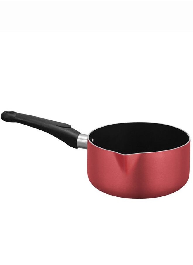 Milk Pan With Elegant Design in Pink, Milk & Sauce Pan With Non Stick Teflon Coating, Ergonomic, Stay Cool Handle, Effecient Heat Distribution For Healthy Cooking, Easy to Clean.