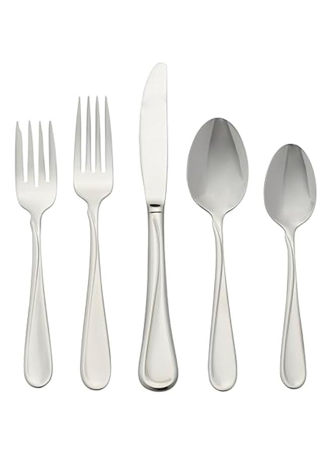 Flight 45-Piece Stainless-Steel Flatware Set, Service for 8