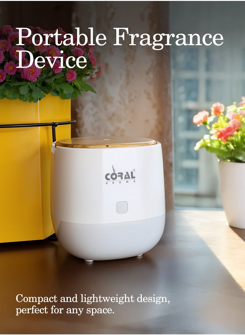 Scent Home Care Smart Diffuser | LED Lights | Bluetooth Control | USB C | Portable & Tabletop with 1 Year Warranty