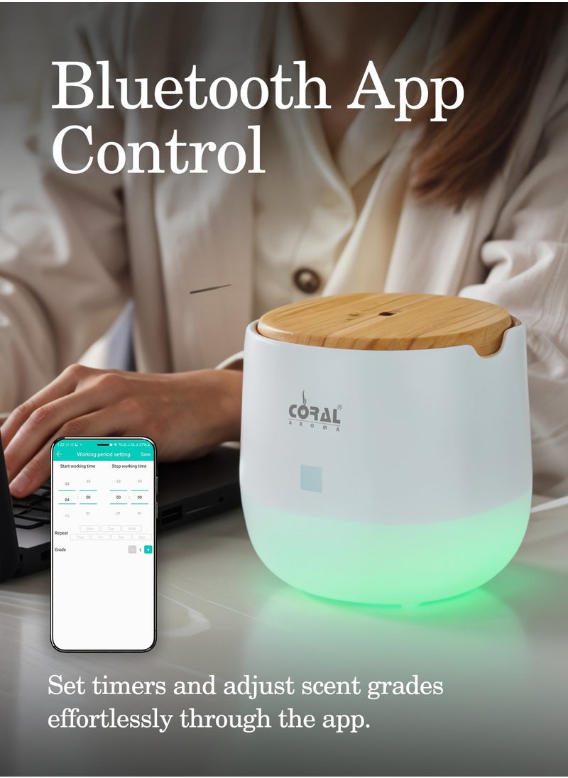Scent Home Care Smart Diffuser | LED Lights | Bluetooth Control | USB C | Portable & Tabletop with 1 Year Warranty