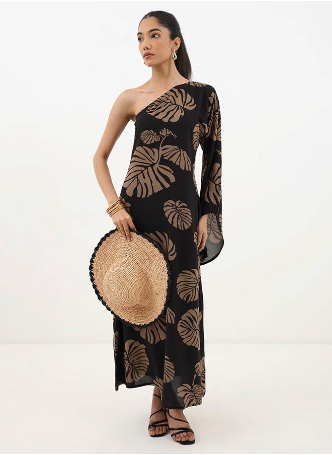Leaf Print Dress