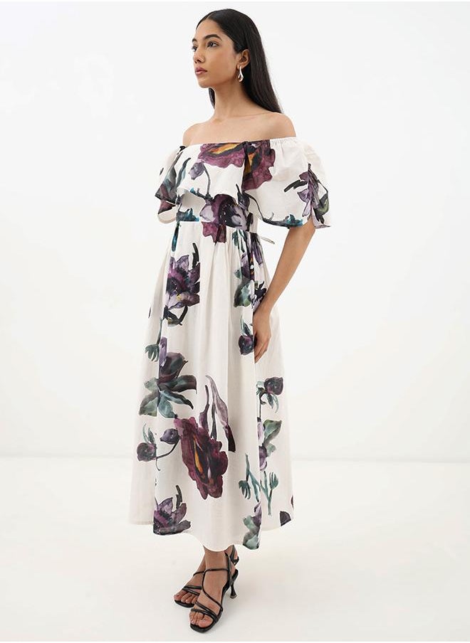 Floral Off-Shoulder Dress