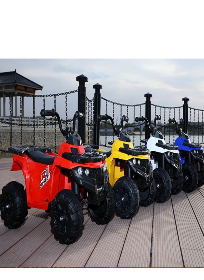 4 Wheeler for Kids Quad, 6V5 AMP Battery Operated Electric Motorbike, Toddler Ride on 4 Wheeler Electric Car for Kids Age 3-7 Red