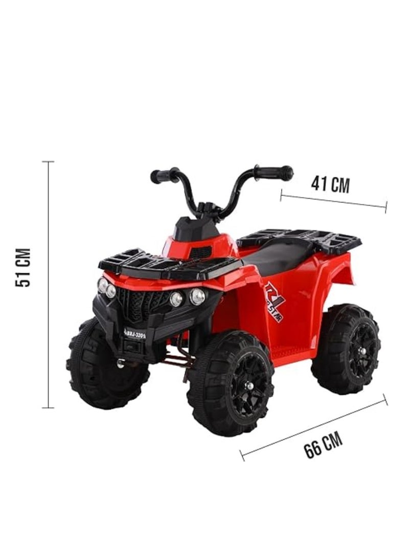 4 Wheeler for Kids Quad, 6V5 AMP Battery Operated Electric Motorbike, Toddler Ride on 4 Wheeler Electric Car for Kids Age 3-7 Red