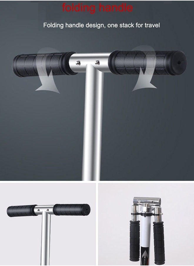 Scooters for Adults Teens Kick Scooter with Adjustable Height Dual Suspension and Shoulder Strap 8 inches Big Wheels Scooter Smooth Ride Commuter Scooter Best Gift for Kids Age 10 Up