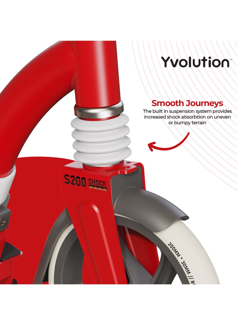Yvolution 2 Wheel Scooter S200 - Red