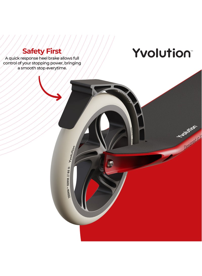Yvolution 2 Wheel Scooter S200 - Red