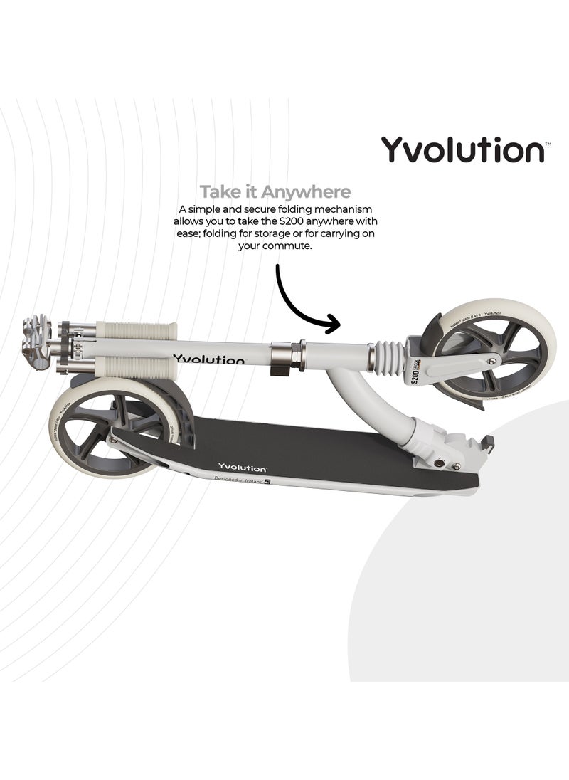 Yvolution 2 Wheel Scooter S200 - White