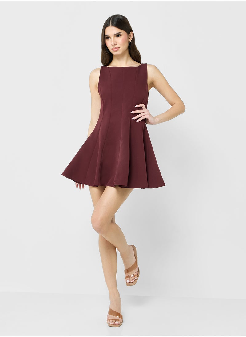 Sleeveless Fit N Flare Dress