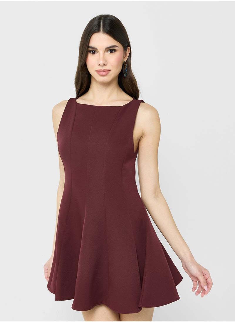 Sleeveless Fit N Flare Dress