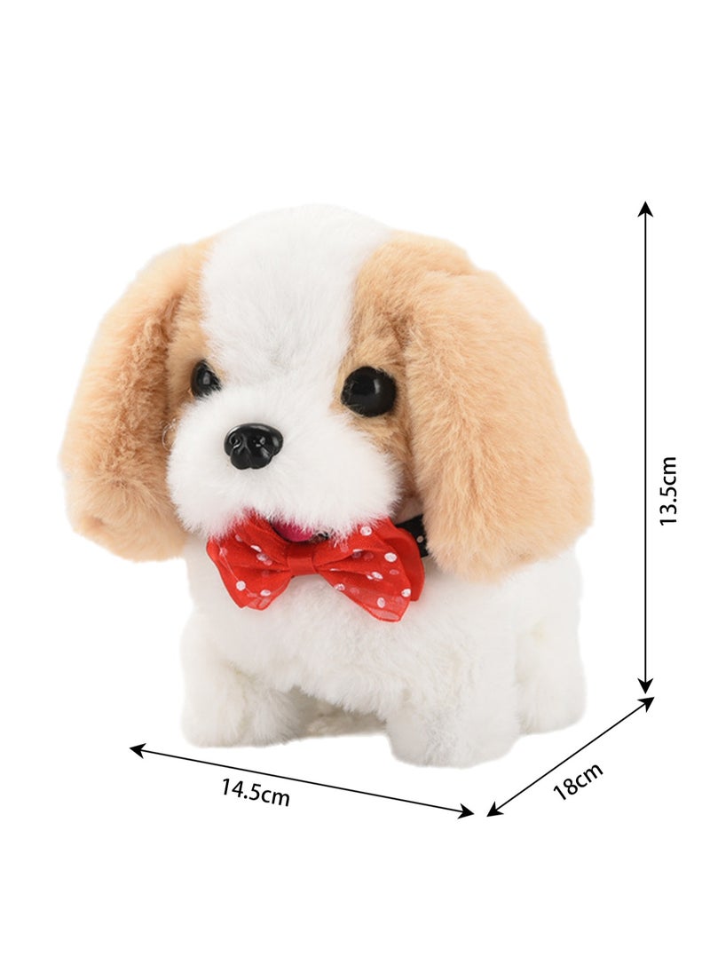 Simulation Electric Dog Plush Electric Puppy Can Walk, Bark, Nod And Wag Its Tail. Children's Toy Dog ​​(Saint Bernard)