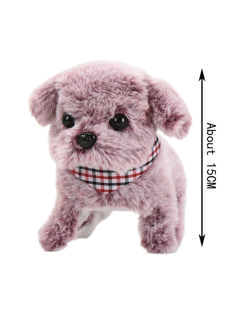 Red Pastoral Dog Electronic Plush Stuffed Animal Interactive Puppy Touch Control, Electronic Dog Pet, Robot Toy, Animated Toy Dog ​​Suitable For Kids Baby