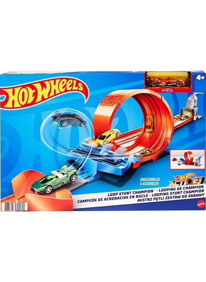 Hot Wheels Loop Stunt Champion Track Set