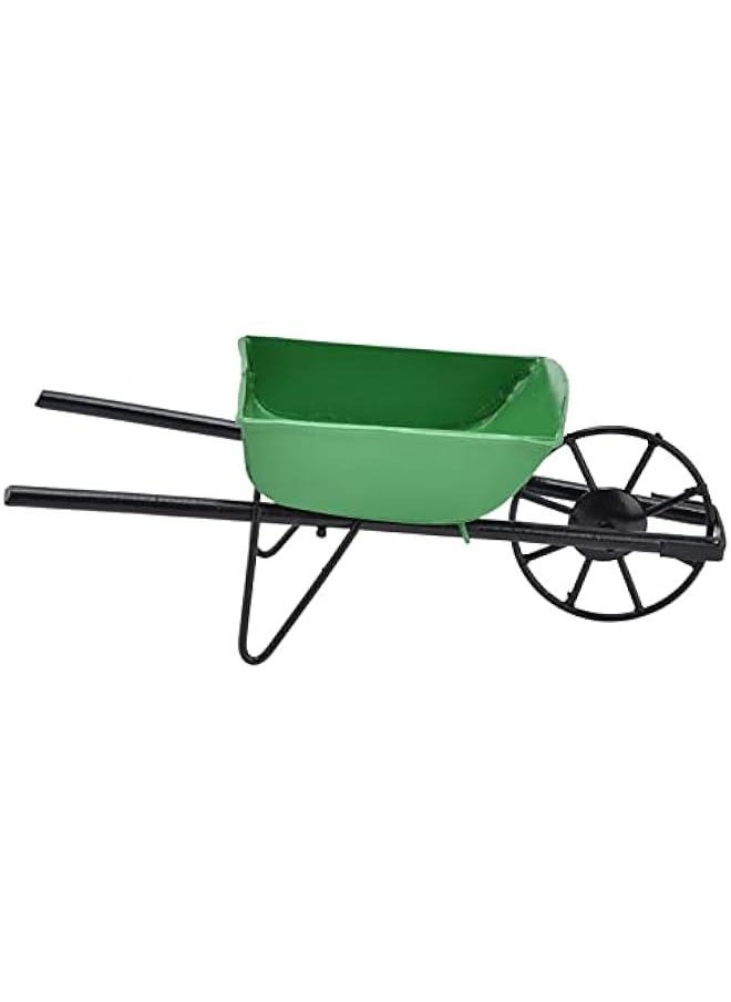 Garden Cart,Mini 1:12 Dollouse Miniature Wheelbarrow Fairy Tale Garden Cart Dollhouse Furniture Accessories Gar for Boys and Girls