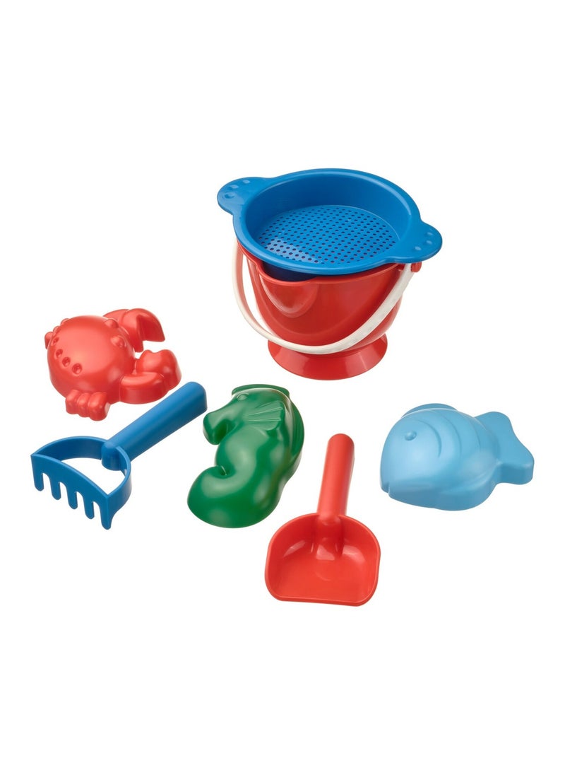 7-piece sand play set, multicolour