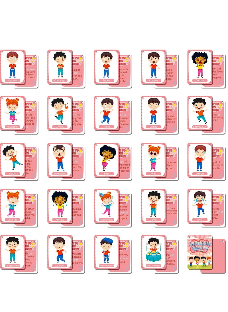 45 Pcs Emotional Cognition Education Card Children's Enlightenment Early Education Parent-Child Educational Toys