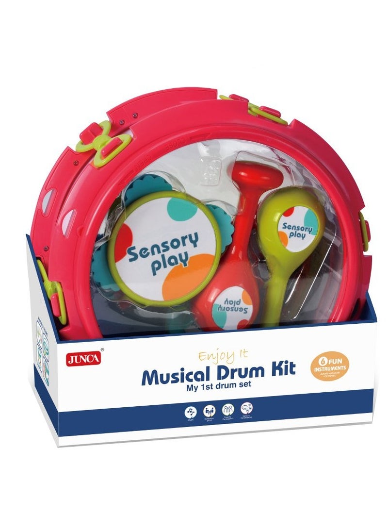 Musical Drum Kit – Red – Ages 3+