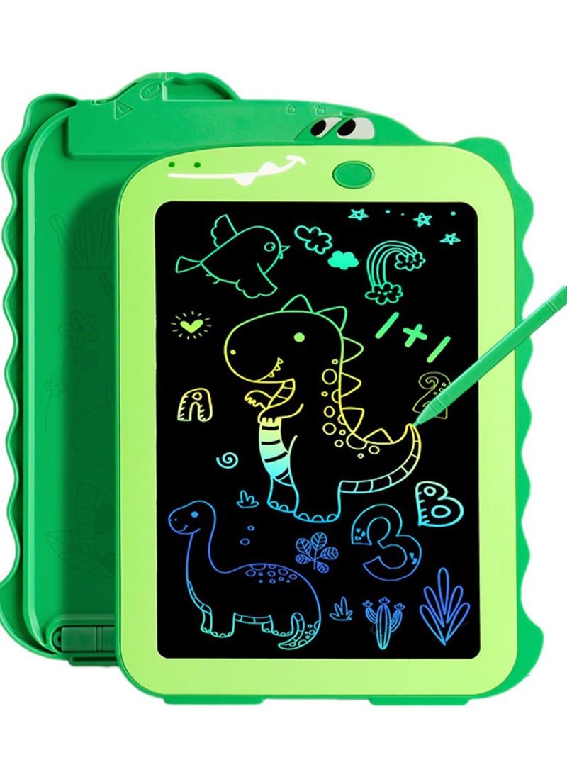 LCD Children's Writing Board, Colorful Children's Toy Drawing Board, Educational Children's Toy, Suitable for 2 to 8 Years Old Boys and Girls Birthday Party  Gift (8.5 Inch Green Dinosaur)