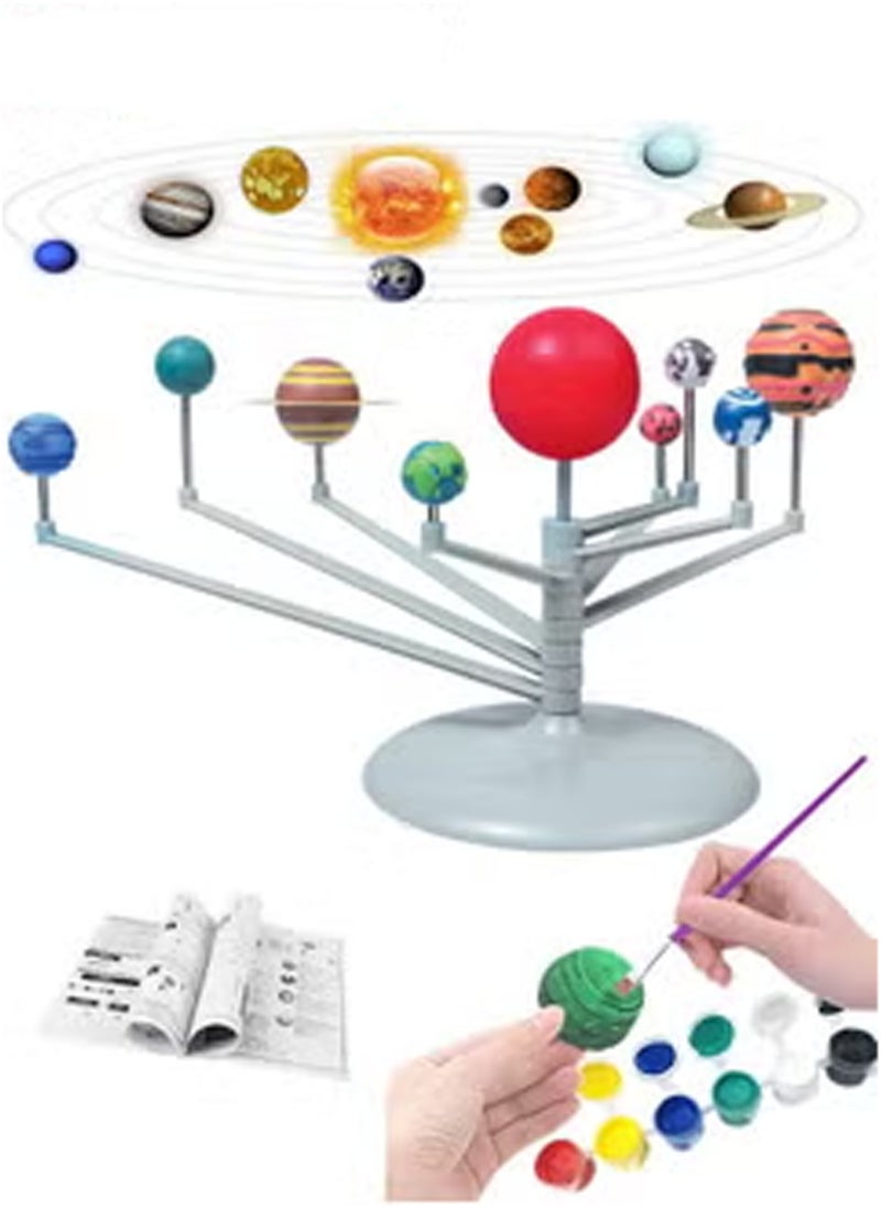 Solar System Model - DIY Planet Solar System Toy, Best Solar System Toys for Kids Ages 3-5 | Astronomy Science Projects for Kids Ages 4-8, Ideal Solar System Gifts for Boys and Girls