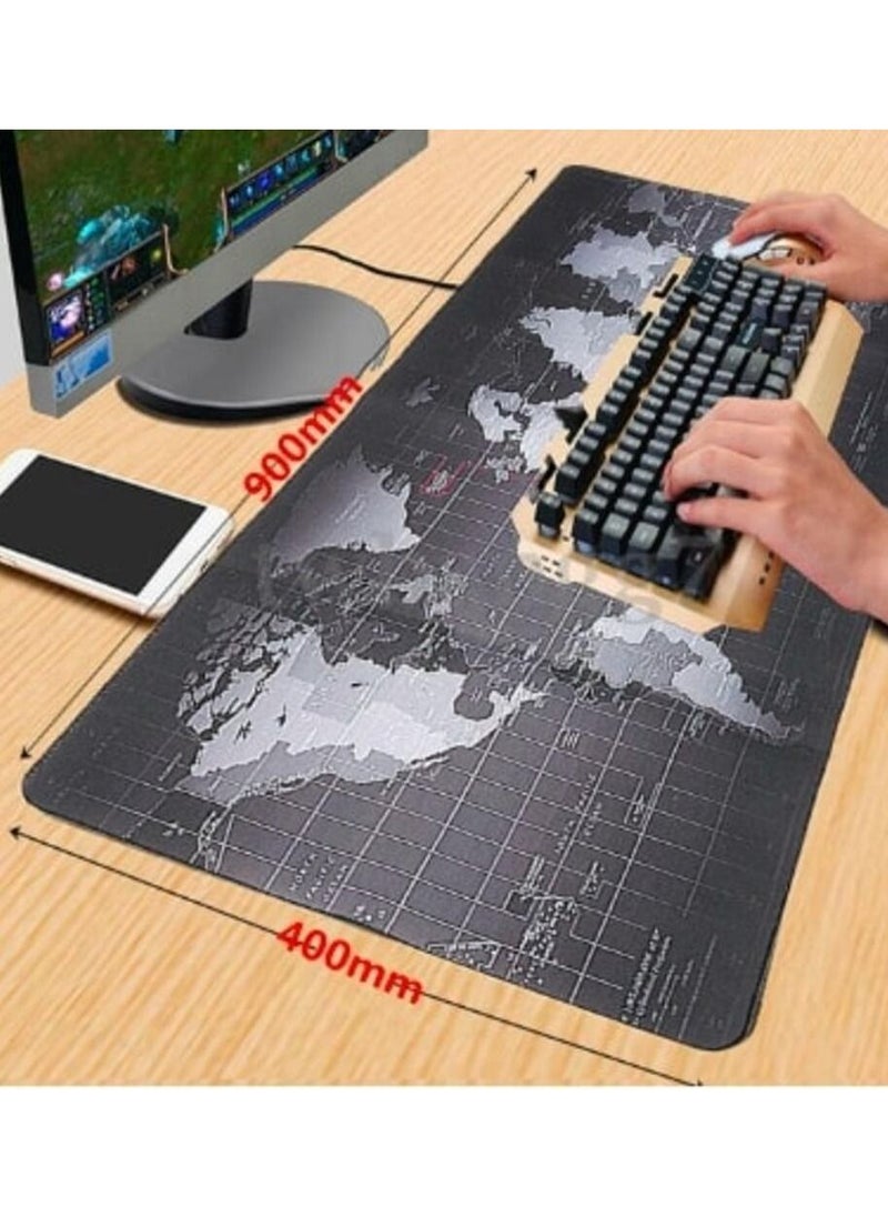 Large Mouse Pad Extended Gaming Mouse Pad Non Slip Rubber Base Mouse pad Smooth Cloth Surface Keyboard Mouse Pad for Computer 800 X 300