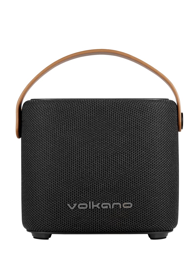 Volkano Flame Series Bluetooth Speaker With Sunset Lamp Projector-Black