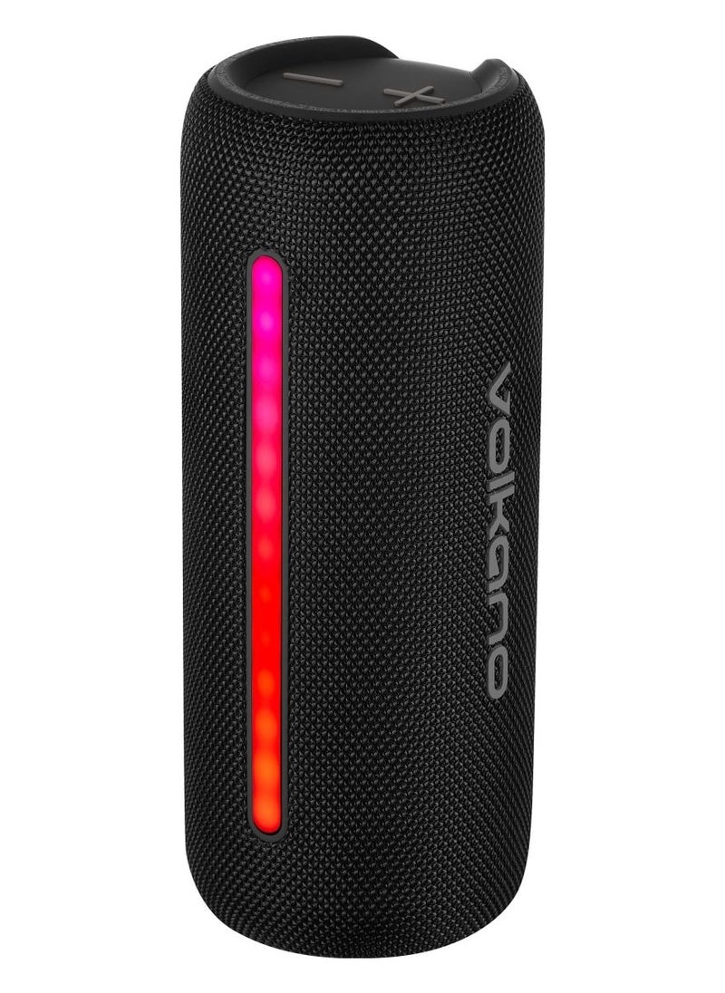 Rave Series Portable Bluetooth Speaker with IPX5 & LED IGHT, Upto 8 Hour Playtime, 1 Year Warranty