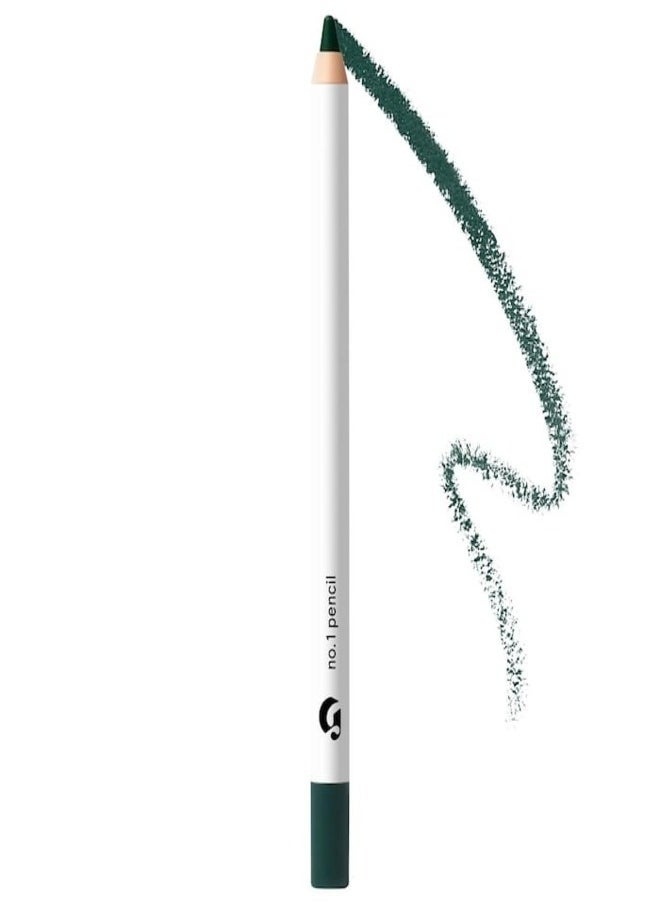 GLOSSIER No. 1 Pencil Creamy Long-Wearing Eyeliner,  Fresco - dark forest green1.2g - Smooth, Long-Lasting Definition