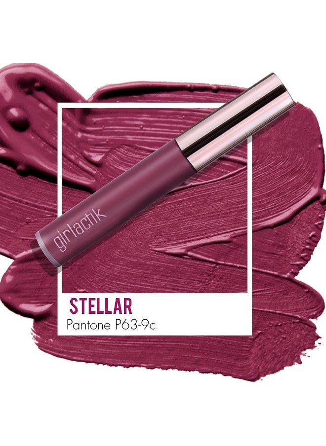 Usa. Matte Lip Liquid In Berry Pink Shade. Longwear, Pigmented & Non-Drying Lipstick. -Stellar
