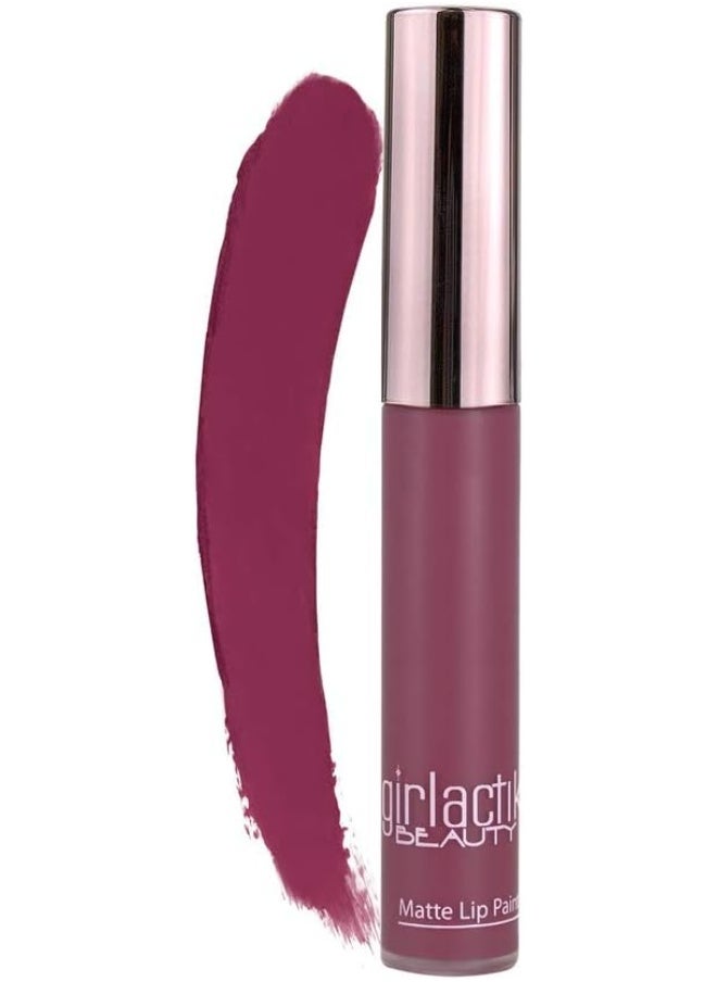 Usa. Matte Lip Liquid In Berry Pink Shade. Longwear, Pigmented & Non-Drying Lipstick. -Stellar