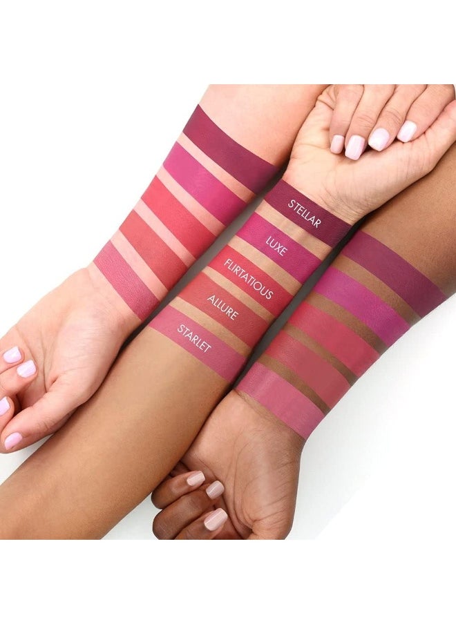 Usa. Matte Lip Liquid In Berry Pink Shade. Longwear, Pigmented & Non-Drying Lipstick. -Stellar