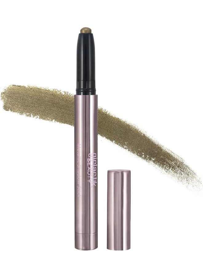 Usa. Metallic Green Eyeshadow Pen. Creamy Eye Shimmer Glitter Pencil Highlighter Stick With Sharpener. Long Wear, Pigmented.- Poise