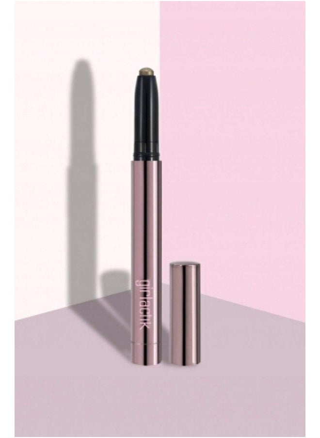Usa. Metallic Green Eyeshadow Pen. Creamy Eye Shimmer Glitter Pencil Highlighter Stick With Sharpener. Long Wear, Pigmented.- Poise