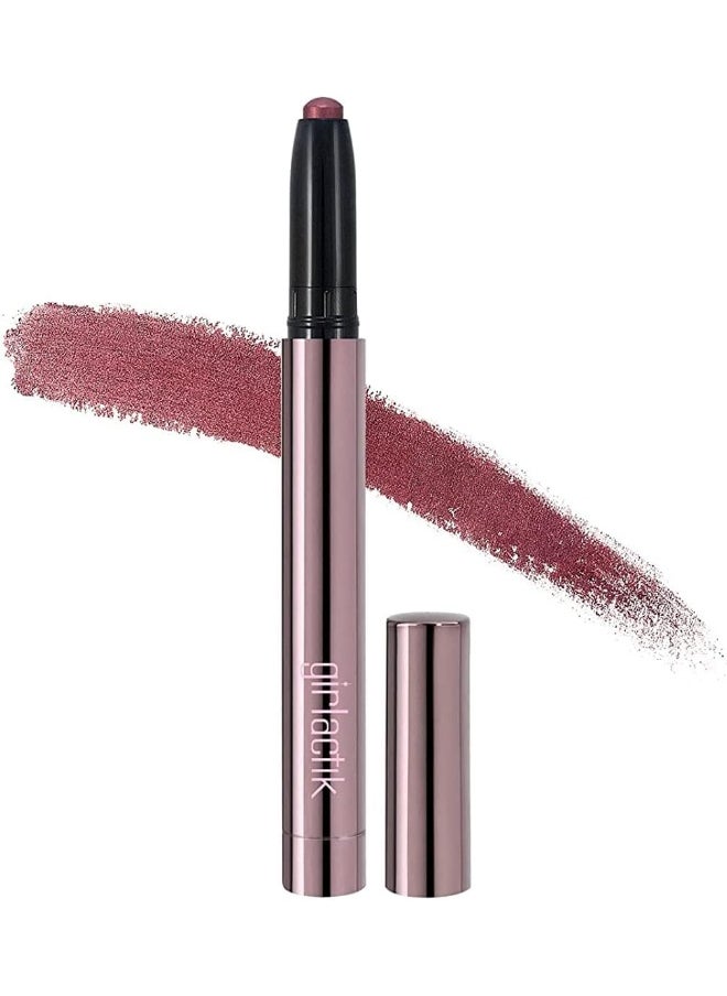 Usa. Metallic Mauve Eyeshadow Pen. Creamy Eye Shimmer Glitter Pencil Highlighter Stick With Sharpener. Long Wear, Pigmented.- Garnette