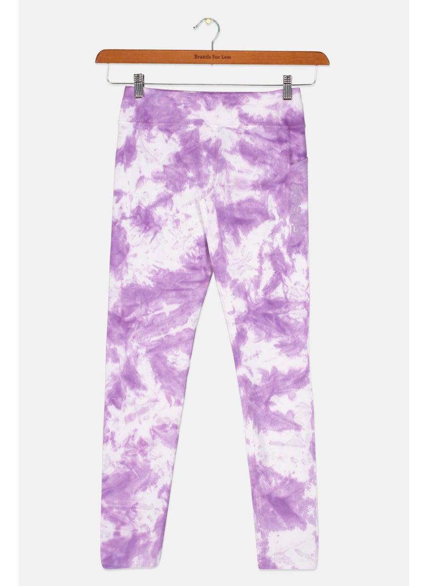 Kids Girl Tie Dye Sweatpants, Purple