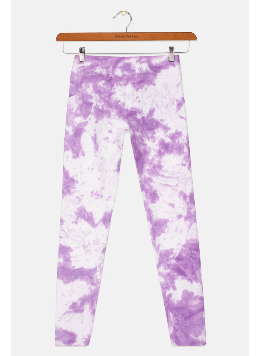 Kids Girl Tie Dye Sweatpants, Purple