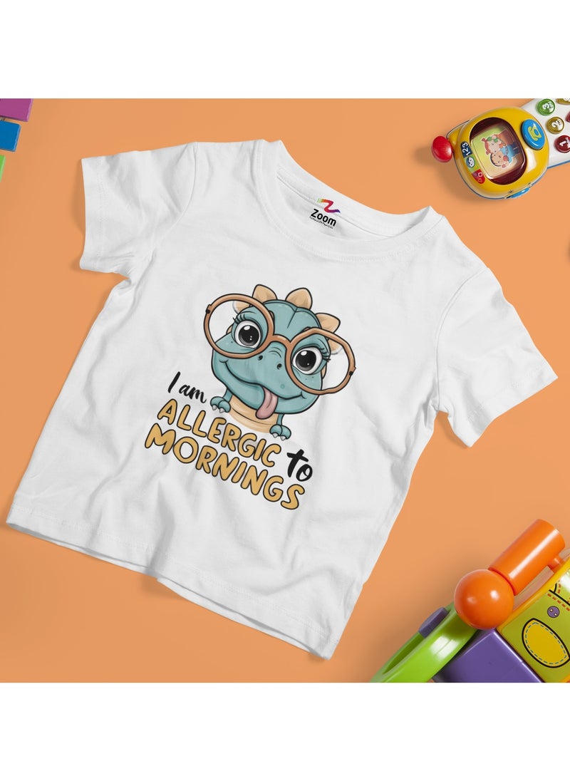 I'm Allergic To Mornings Kids T-Shirt