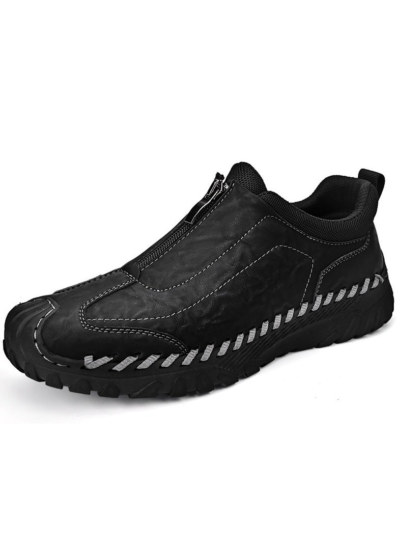 New Autumn And Winter Oversize Men's Leather Shoes